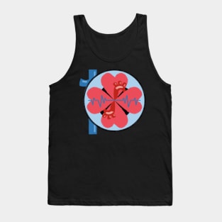 Heartbeat Design Tank Top